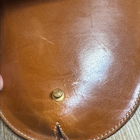 Vintage Equestrian Brown Leather Saddle Bag - Picture 7 of 8
